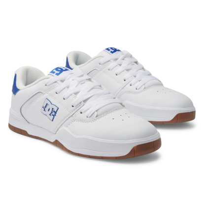 White / Blue Men DC Shoes Central Sneakers | DC-5981704