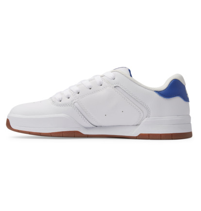 White / Blue Men DC Shoes Central Sneakers | DC-5981704