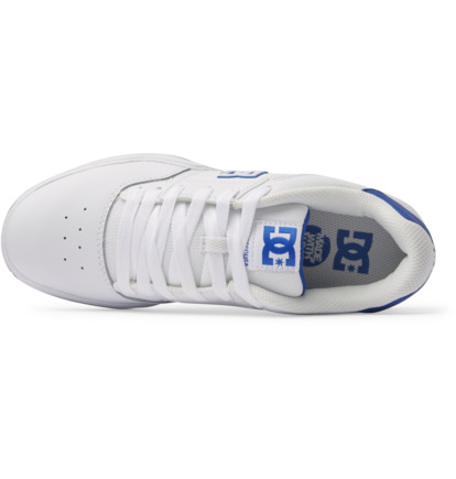 White / Blue Men DC Shoes Central Sneakers | DC-5981704