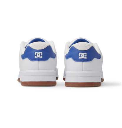 White / Blue Men DC Shoes Central Sneakers | DC-5981704