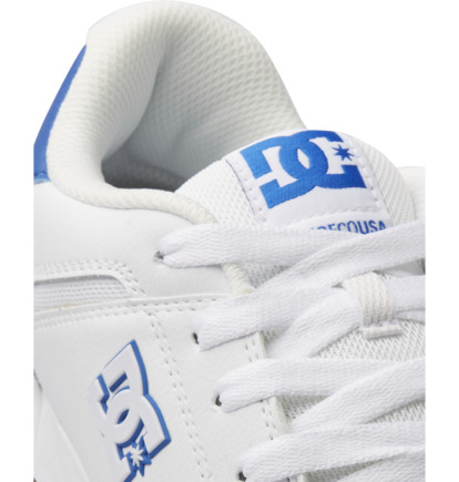 White / Blue Men DC Shoes Central Sneakers | DC-5981704