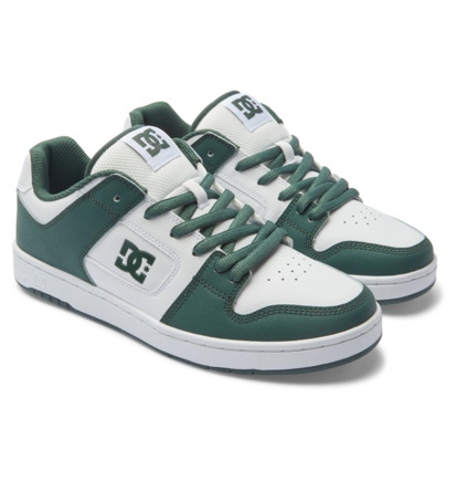 White / Dark Olive Men DC Shoes Manteca Sneakers | DC-4716092