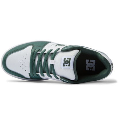 White / Dark Olive Men DC Shoes Manteca Sneakers | DC-4716092