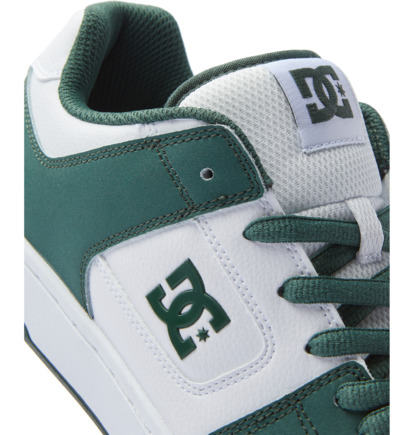 White / Dark Olive Men DC Shoes Manteca Sneakers | DC-4716092