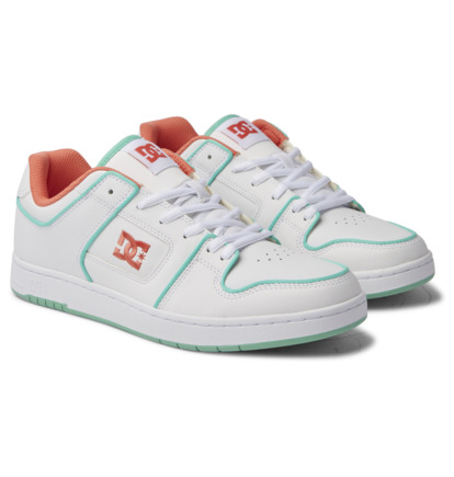 White / Green Men DC Shoes Manteca Se Faux Sneakers | DC-0418796