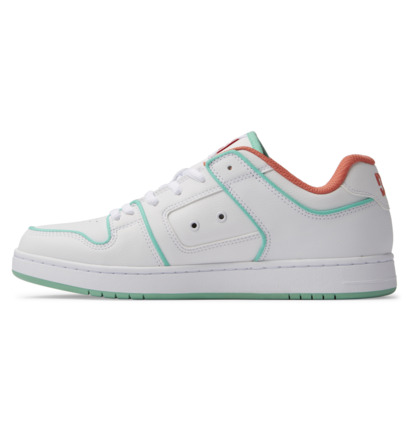 White / Green Men DC Shoes Manteca Se Faux Sneakers | DC-0418796