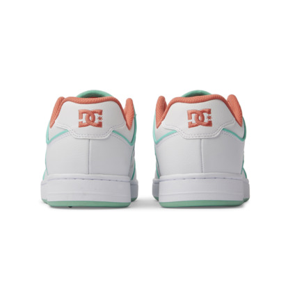 White / Green Men DC Shoes Manteca Se Faux Sneakers | DC-0418796