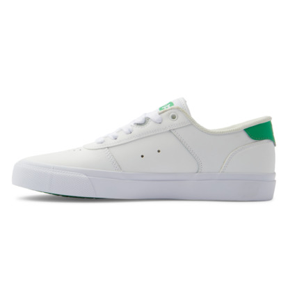 White / Green Men DC Shoes Teknic Skate Shoes | DC-2384057