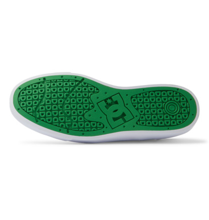 White / Green Men DC Shoes Teknic Skate Shoes | DC-2384057