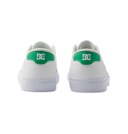 White / Green Men DC Shoes Teknic Skate Shoes | DC-2384057