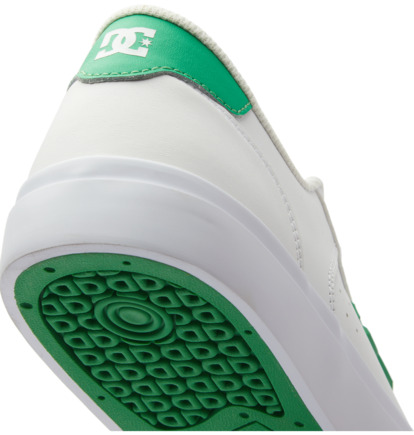 White / Green Men DC Shoes Teknic Skate Shoes | DC-2384057