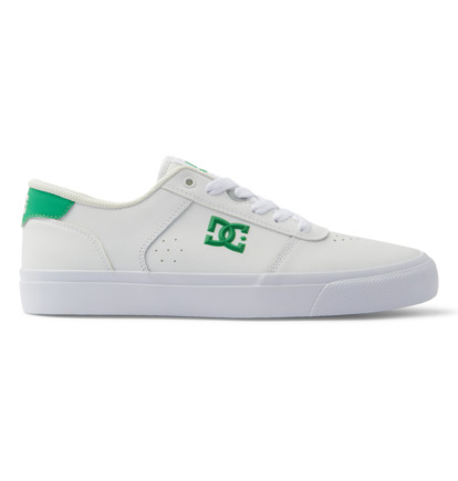 White / Green Men DC Shoes Teknic Skate Shoes | DC-2384057