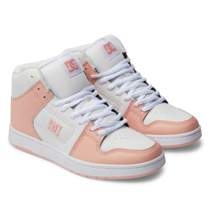 White / Light Orange Women DC Shoes Manteca 4 Hi Sneakers | DC-1683904