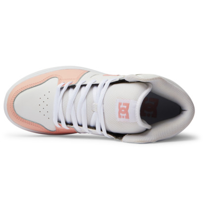 White / Light Orange Women DC Shoes Manteca 4 Hi Sneakers | DC-1683904