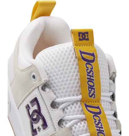 White / Purple Men DC Shoes Lynx OG Skate Shoes | DC-7634819