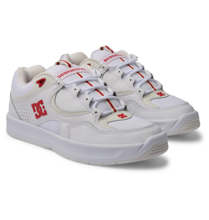 White / Red Men DC Shoes Kalynx Zero Skate Shoes | DC-8436057