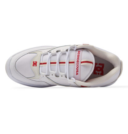 White / Red Men DC Shoes Kalynx Zero Skate Shoes | DC-8436057