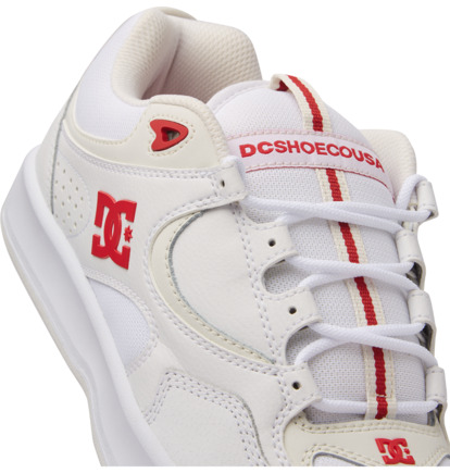 White / Red Men DC Shoes Kalynx Zero Skate Shoes | DC-8436057