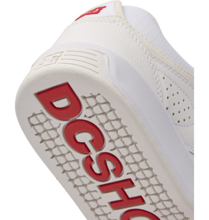 White / Red Men DC Shoes Kalynx Zero Skate Shoes | DC-8436057