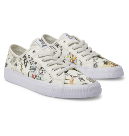 White / White Men DC Shoes Manual Sneakers | DC-6854912