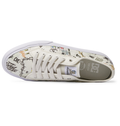 White / White Men DC Shoes Manual Sneakers | DC-6854912