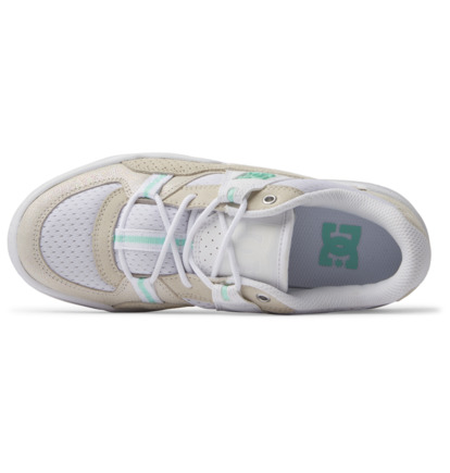 White / White Women DC Shoes Construct Sneakers | DC-3540617