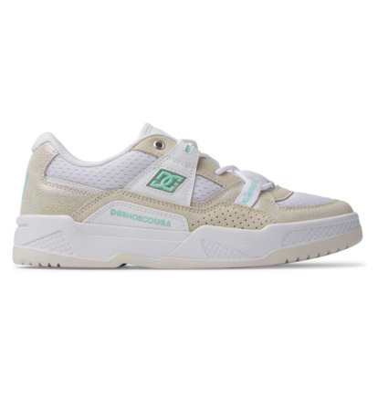 White / White Women DC Shoes Construct Sneakers | DC-3540617