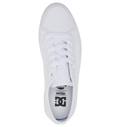 White / White Women DC Shoes Manual Platform Sneakers | DC-6549821