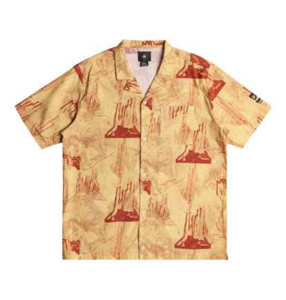 Yellow Men DC Shoes DC Shoes x Monegros Short Sleeve Shirts | DC-3942605